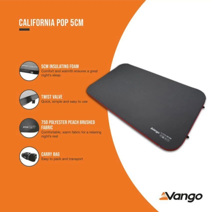 Vango California Pop 5cm Self Inflating Mattress - Image 7