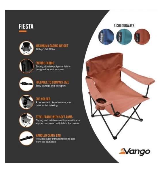 Vango Fiesta Chair - Blue - Image 2