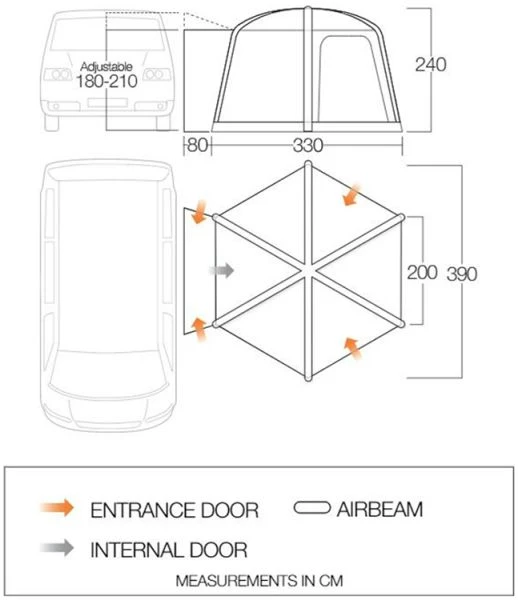 Vango HexAway Pro Air Low Awning 2023 - Image 2