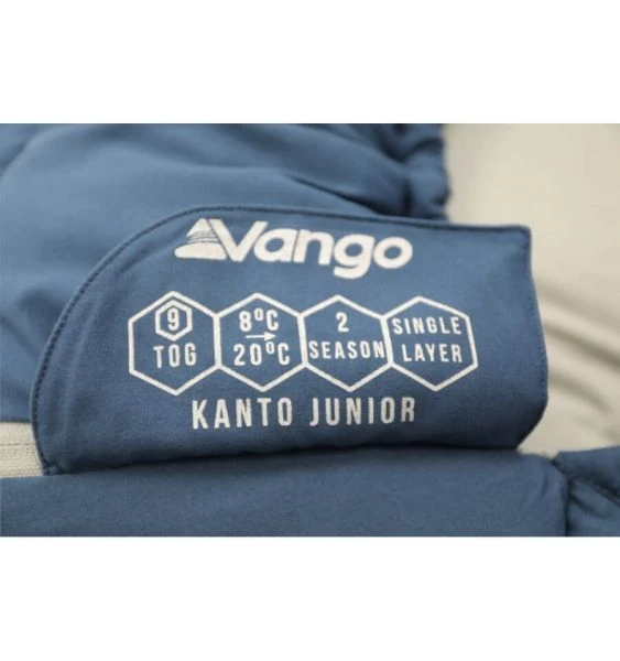 Vango Kanto Junior Sleeping Bag - Blue - Image 4
