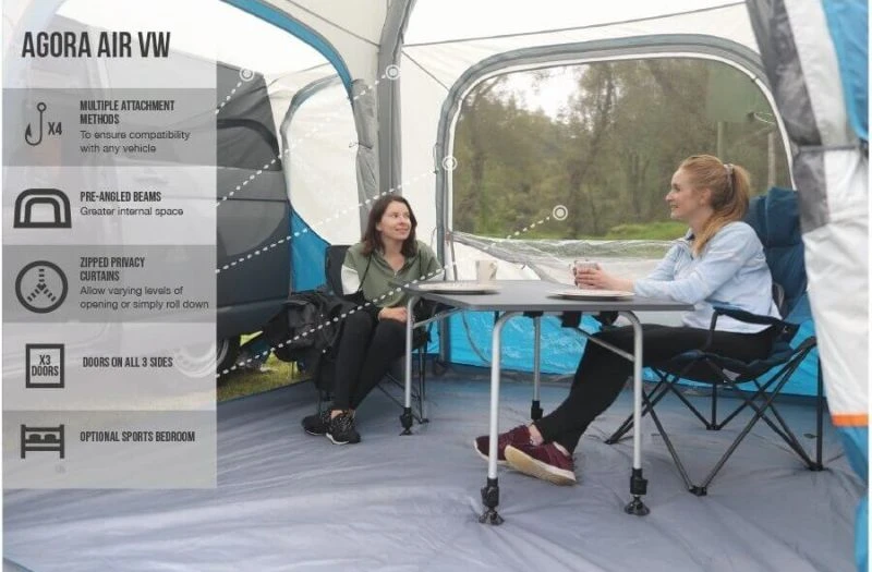 Vango Agora VW Inflatable Awning 2022 - Shadow Grey - Image 5