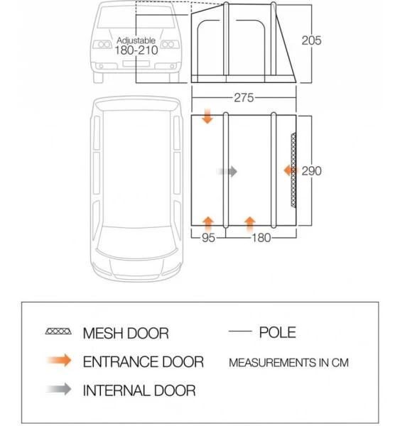 Vango Faros II Air Low Awning 2023 - Image 2